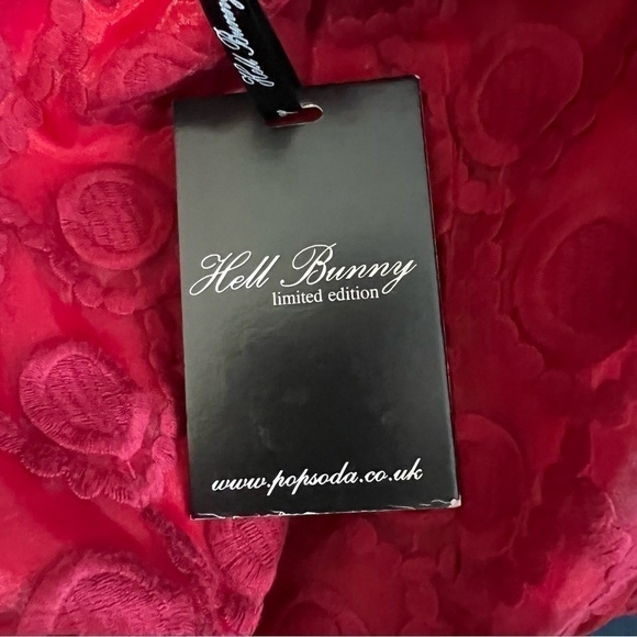 Hell Bunny Limited Edition Paris Lace Off the Shoulder Dress, New with Tags - Picture 7 of 7